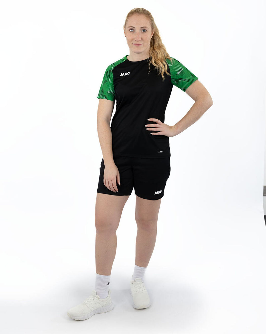 Jako T-Shirt Sonic Damen - schwarz/grün