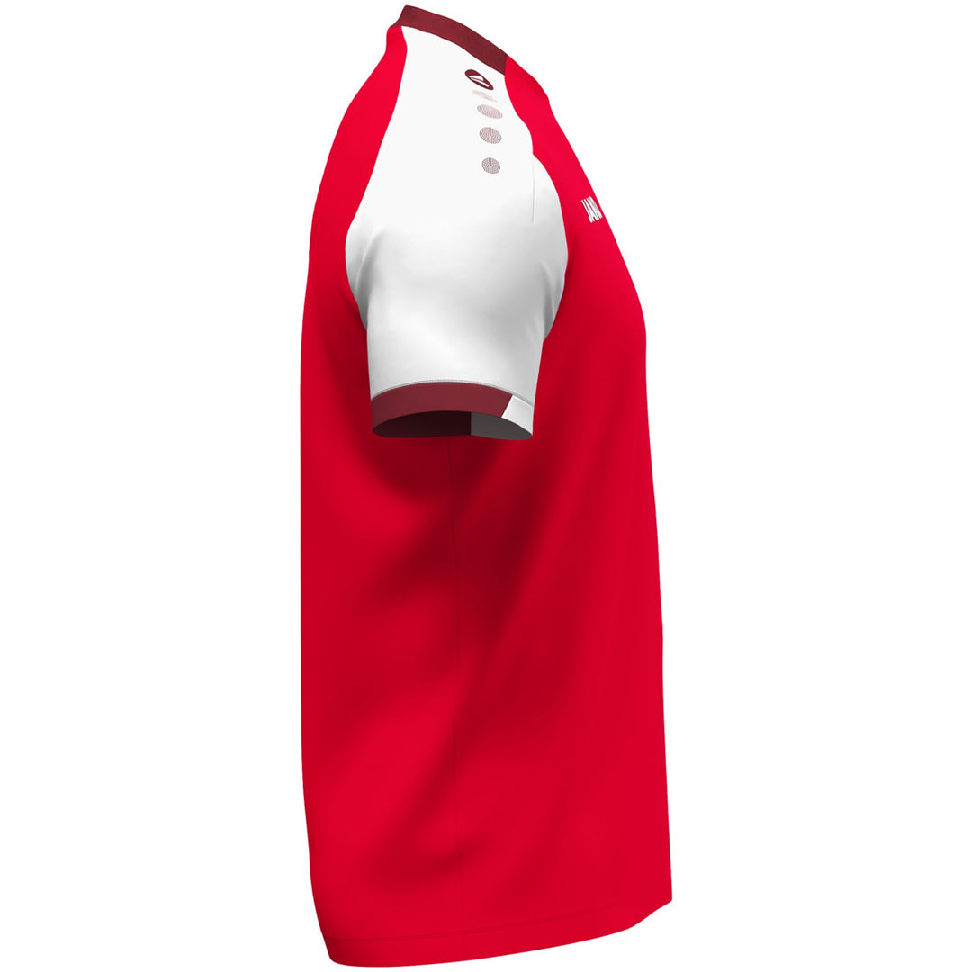 Jako T-Shirt Dynamic - rot/weiß/dunkelrot