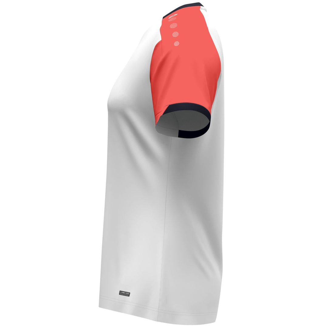 Jako T-Shirt Dynamic Damen - weiß/coral/marine