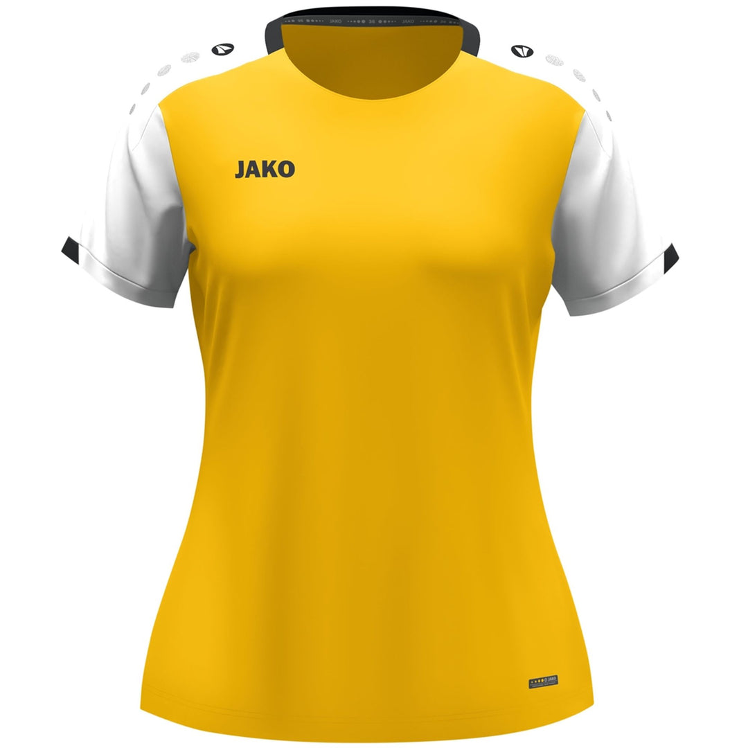 Jako T-Shirt Dynamic Damen - gelb/weiß/schwarz