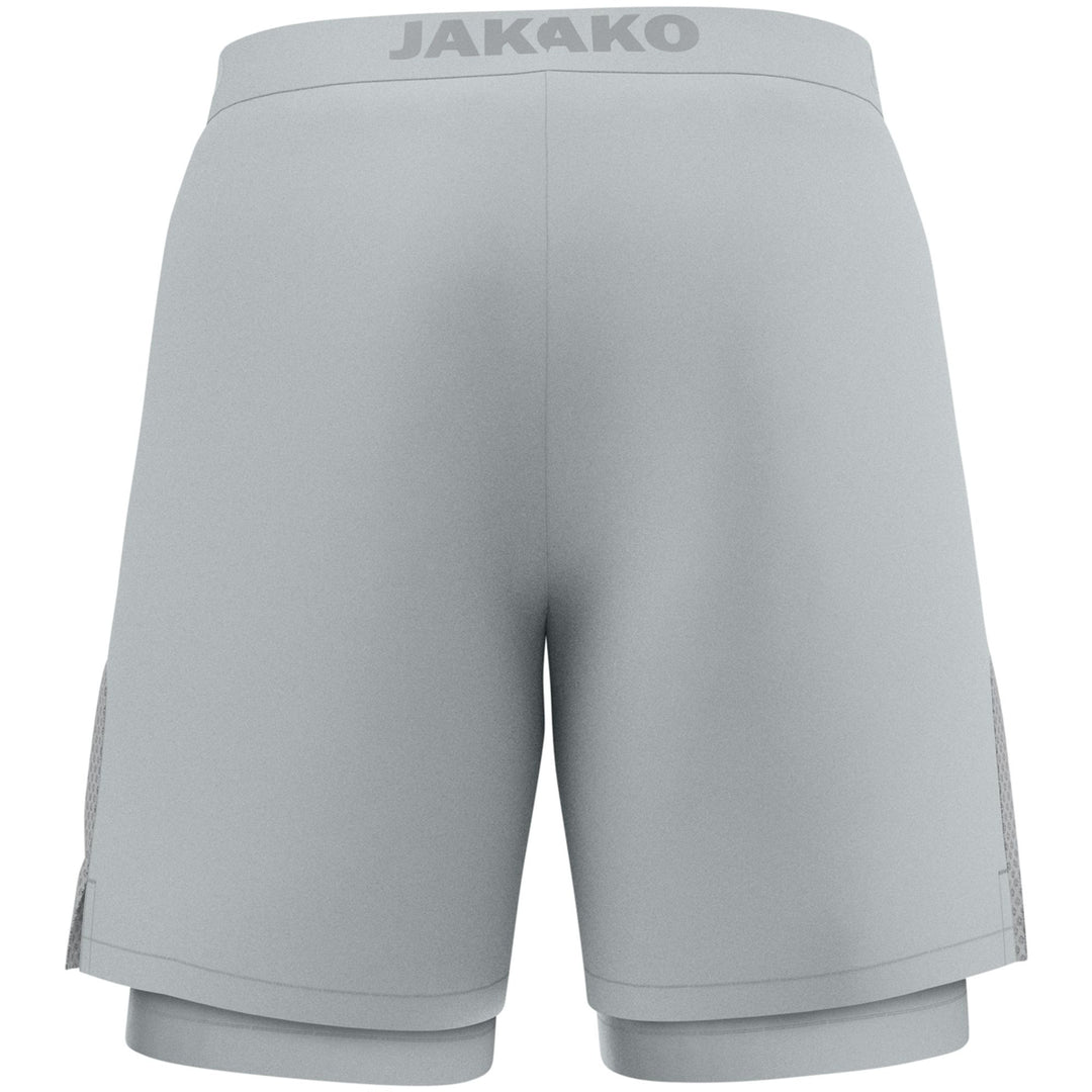 Jako 2-In-1 Short Power - hellgrau