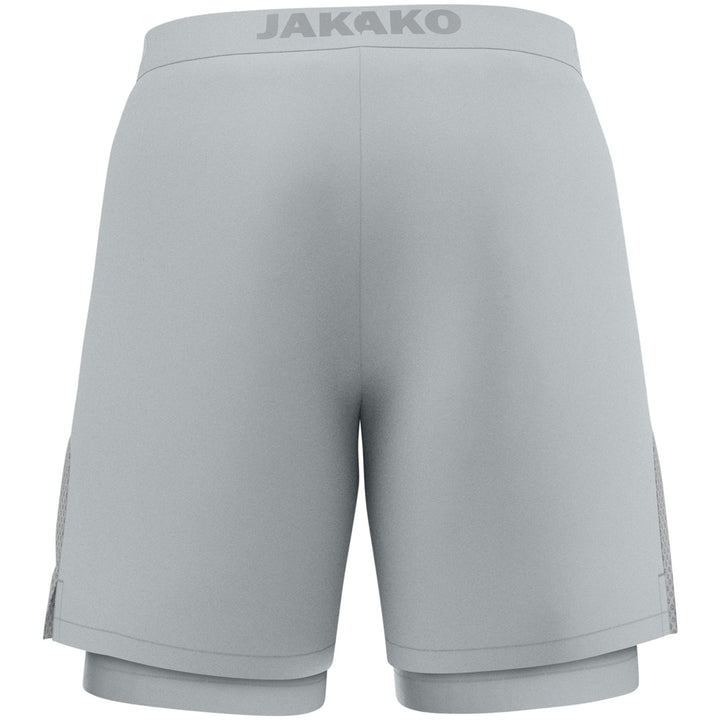 Jako 2-In-1 Short Power - hellgrau