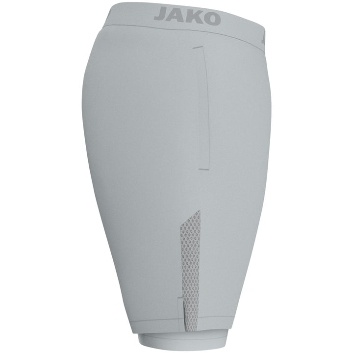 Jako 2-In-1 Short Power - hellgrau