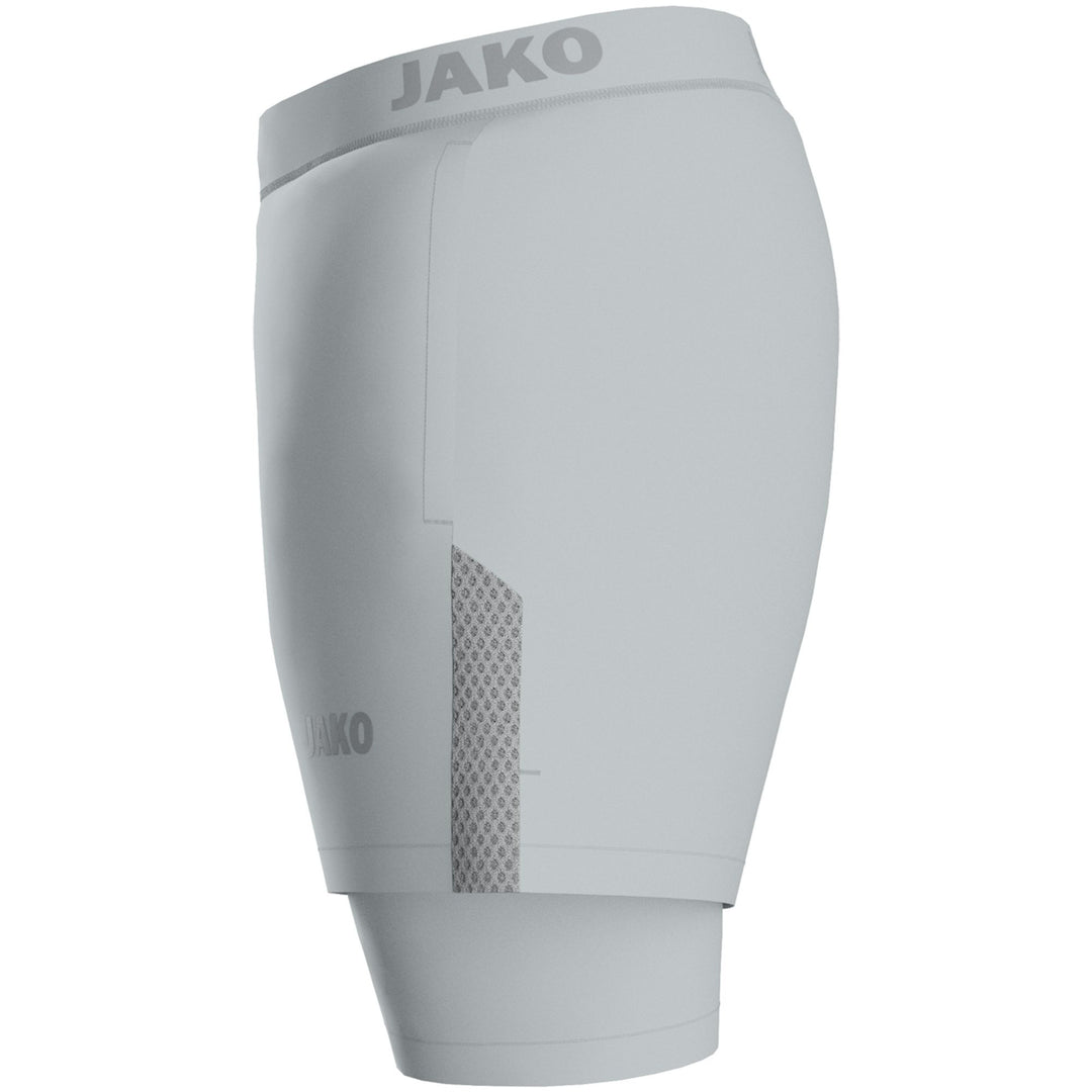 Jako 2-In-1 Short Power - hellgrau