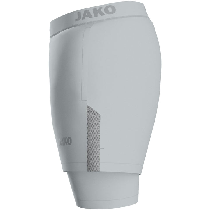 Jako 2-In-1 Short Power - hellgrau