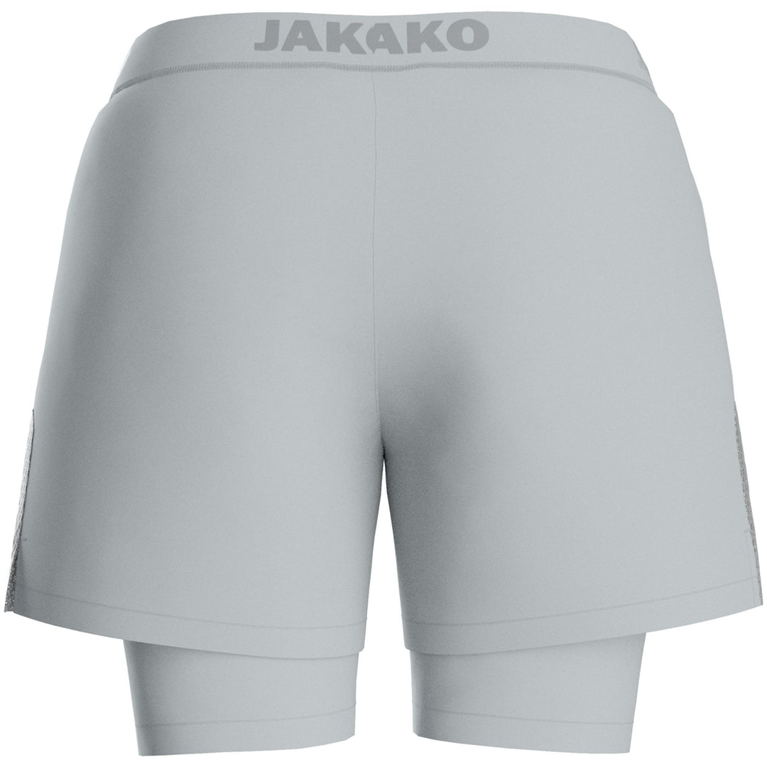 Jako 2-In-1 Short Power - hellgrau