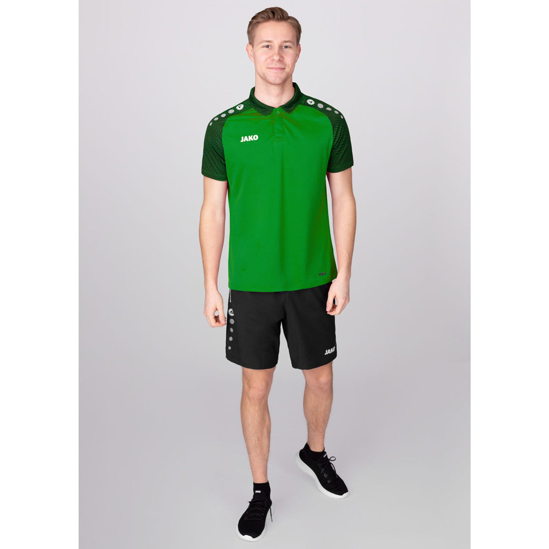 Jako Polo Performance - soft green/schwarz