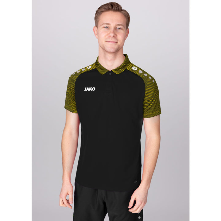 Jako Polo Performance - schwarz/soft yellow