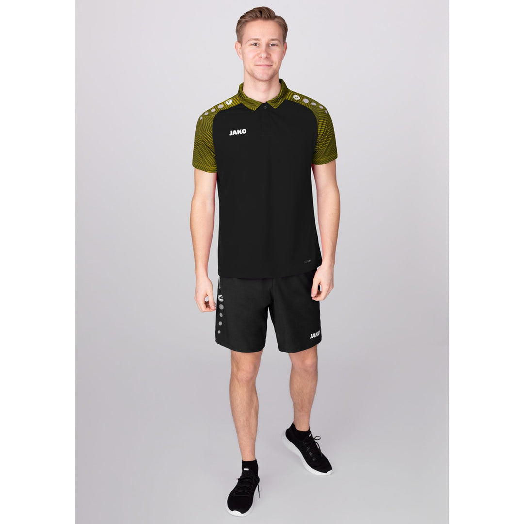 Jako Polo Performance - schwarz/soft yellow
