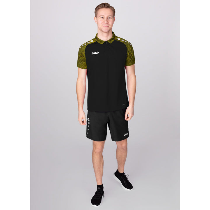 Jako Polo Performance - schwarz/soft yellow