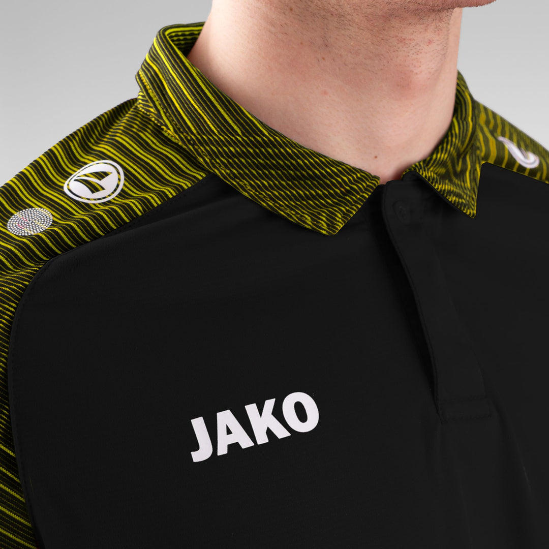 Jako Polo Performance - schwarz/soft yellow