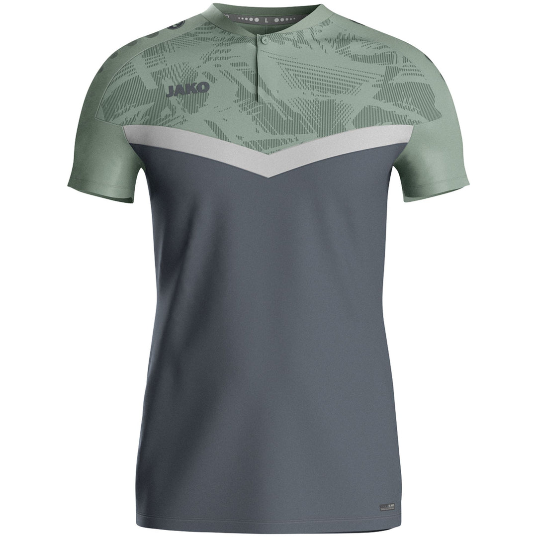 Jako Polo Iconic - anthra light/mintgrün/soft grey