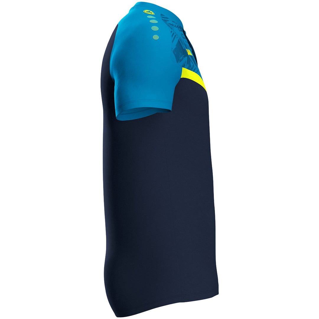 Jako Polo Iconic - marine/jako blau/neongelb