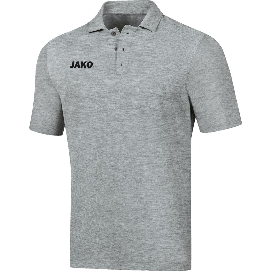 Jako Polo Base - hellgrau meliert