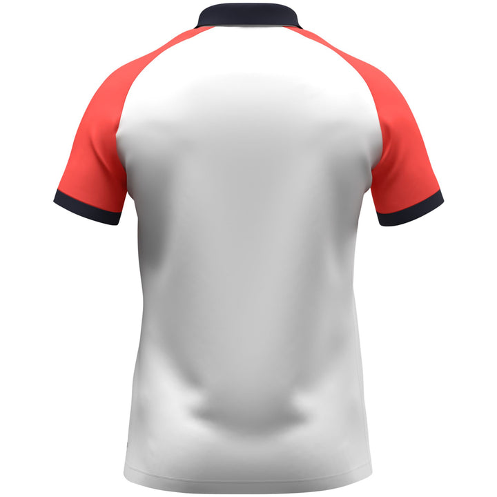 Jako Polo Dynamic - weiß/coral/marine