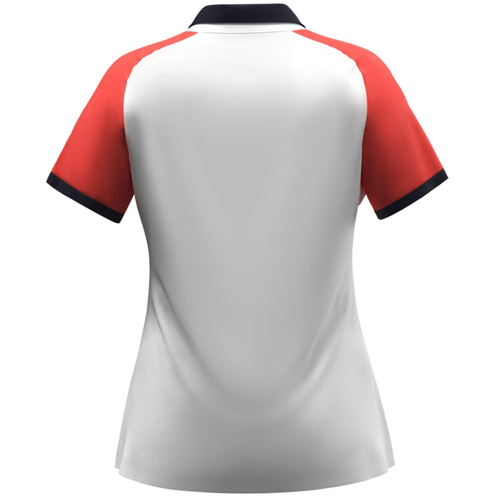 Jako Polo Dynamic Damen - weiß/coral/marine