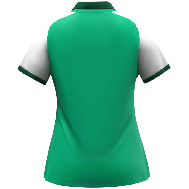 Jako Polo Dynamic Damen - grün/weiß/dunkelgrün
