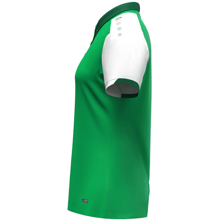 Jako Polo Dynamic Damen - grün/weiß/dunkelgrün