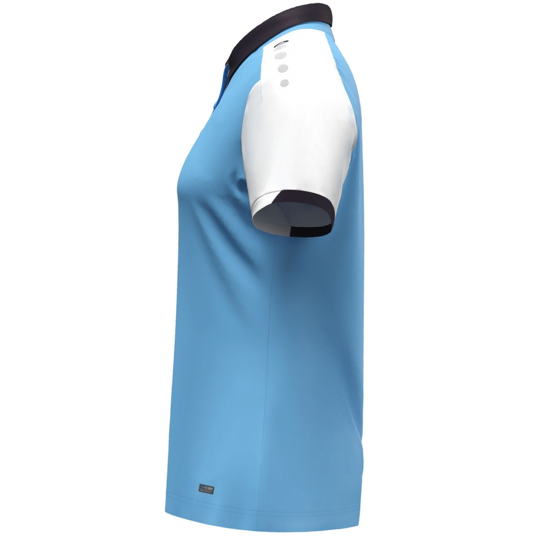 Jako Polo Dynamic Damen - skyblue/weiß/marine