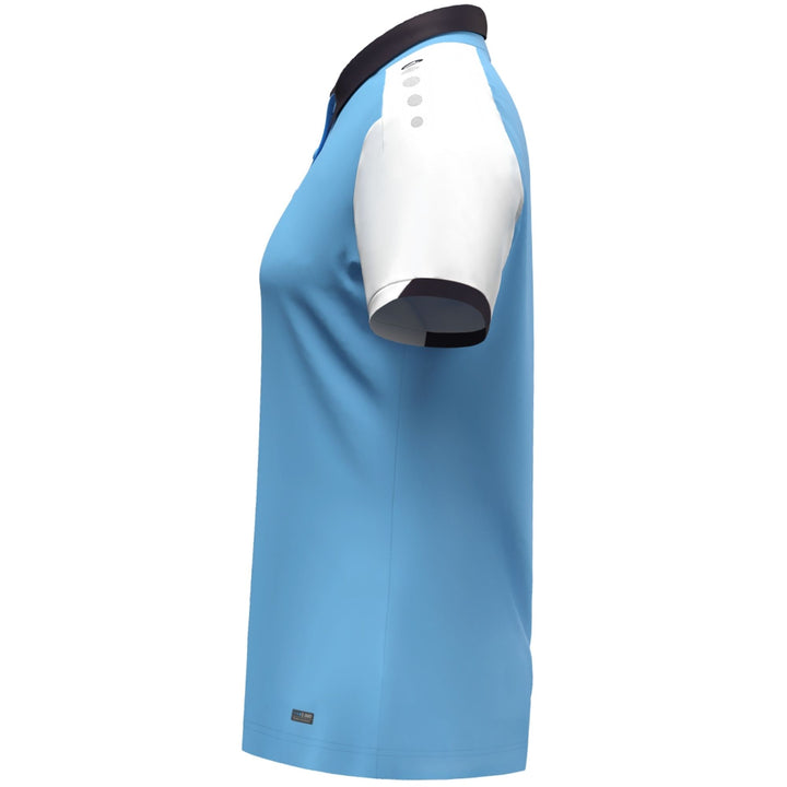 Jako Polo Dynamic Damen - skyblue/weiß/marine