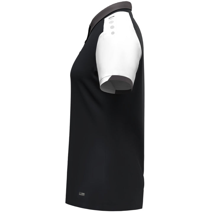 Jako Polo Dynamic Damen - schwarz/weiß/anthrazit
