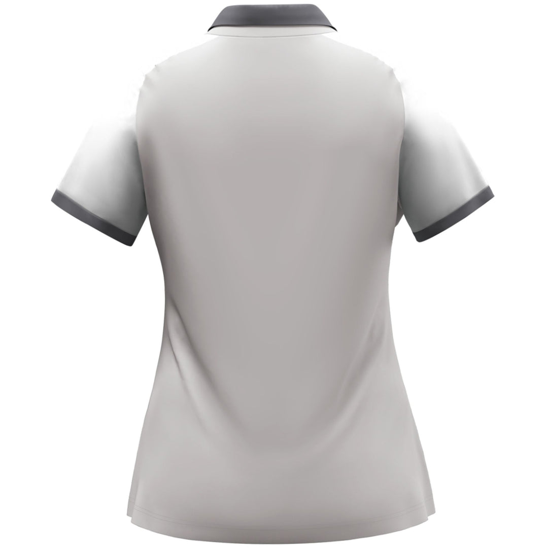 Jako Polo Dynamic Damen - hellgrau/weiß/grau
