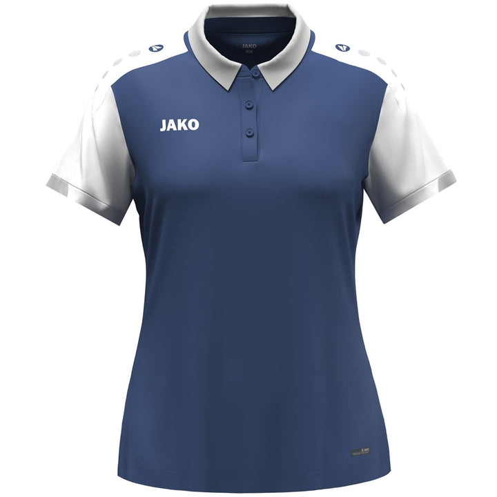 Jako Polo Dynamic Damen - nachtblau/weiß/hellgrau