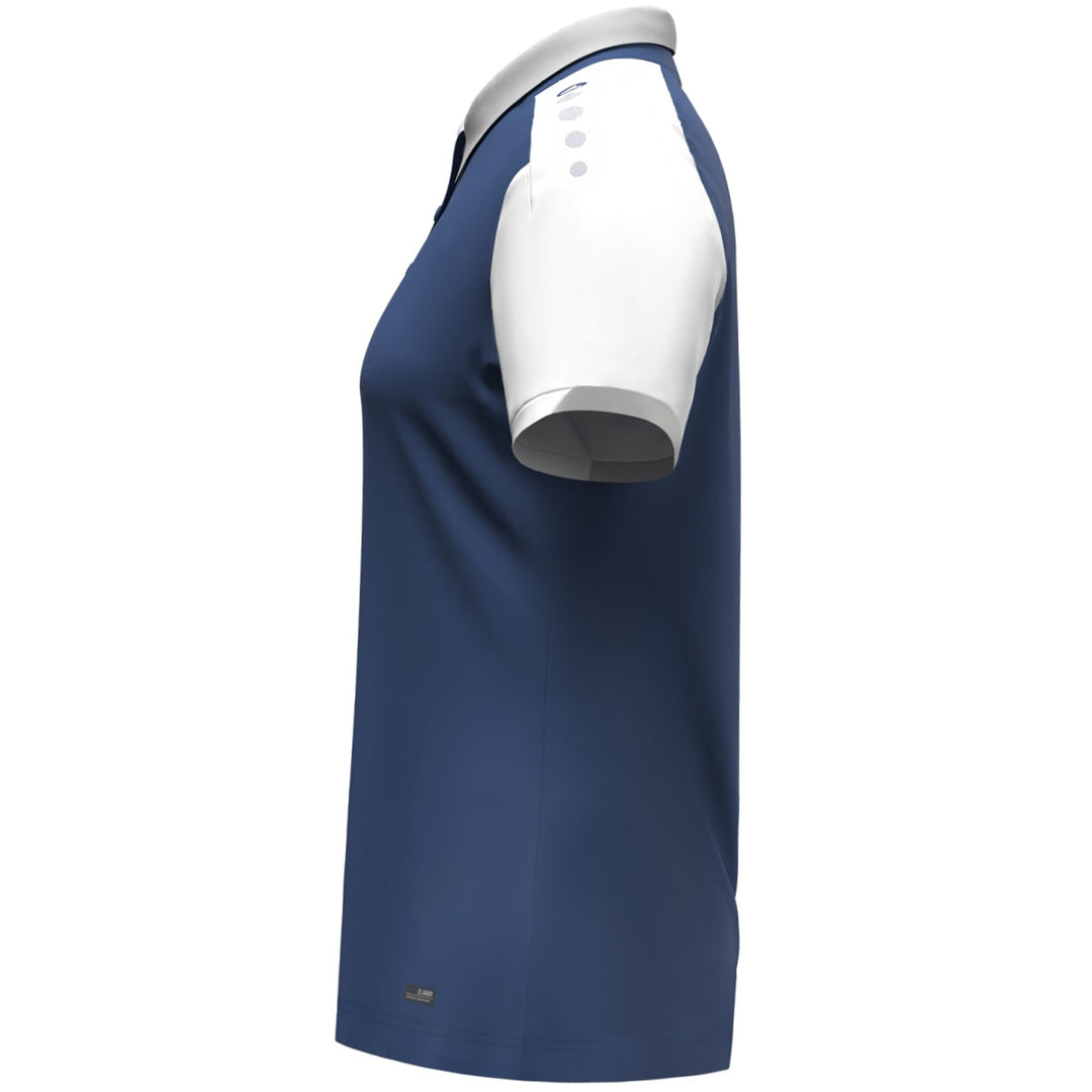 Jako Polo Dynamic Damen - nachtblau/weiß/hellgrau