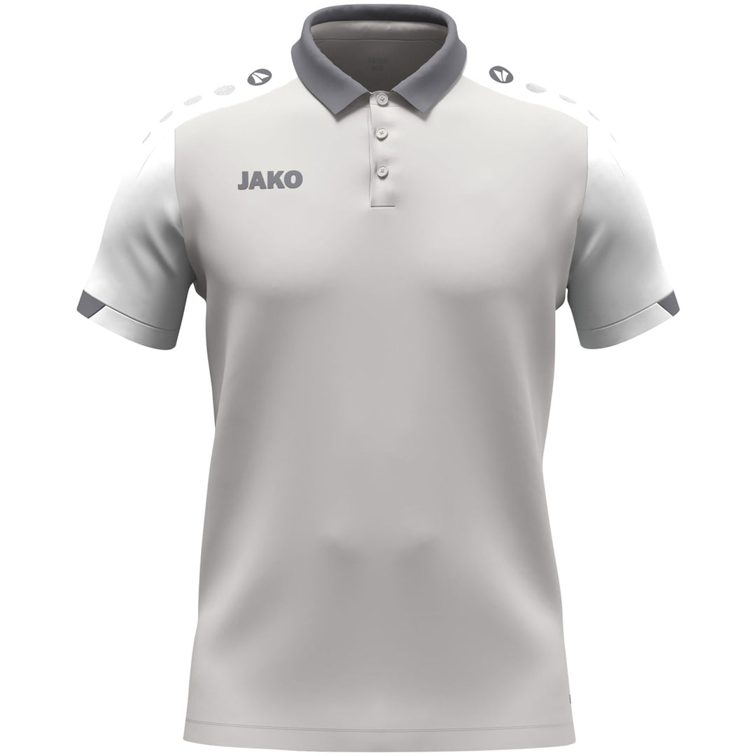 Jako Polo Dynamic - hellgrau/weiß/grau