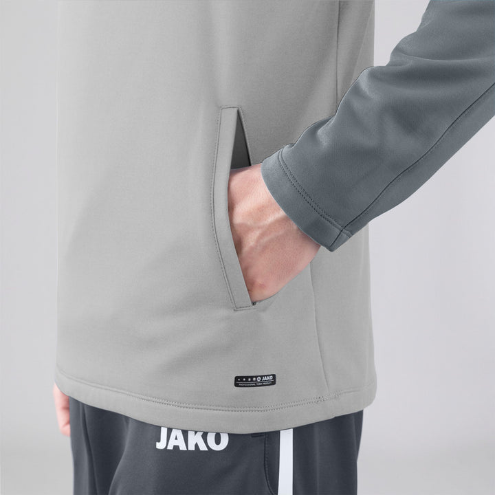 Jako Kapuzensweat Performance - soft grey/steingrau