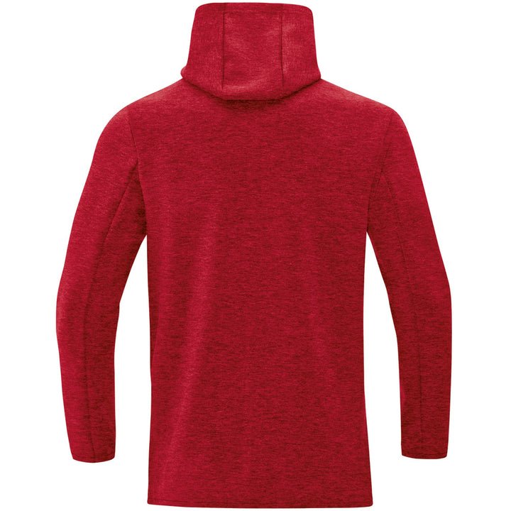 Jako Kapuzensweat Premium Basics - rot meliert