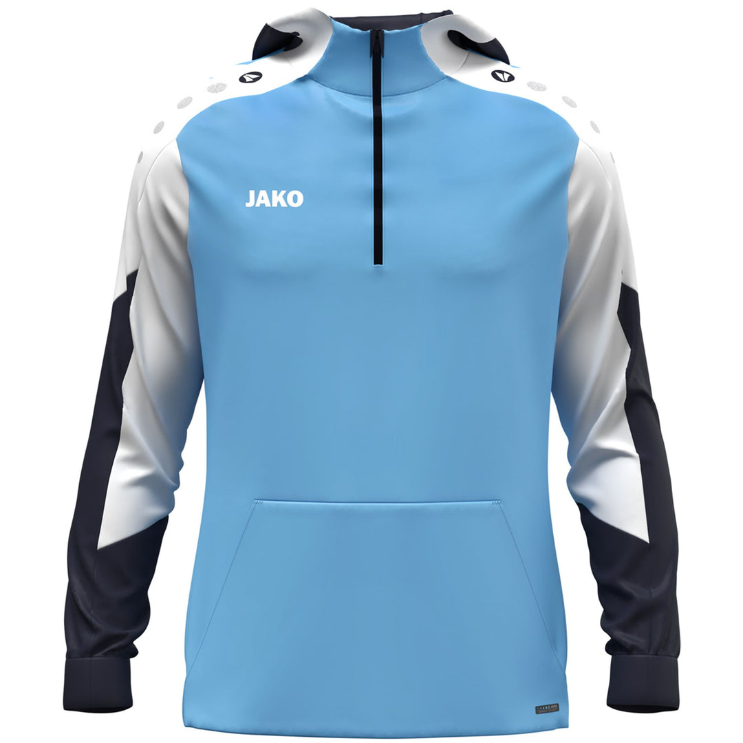 Jako Zip Hoodie Dynamic - skyblue/weiß/marine