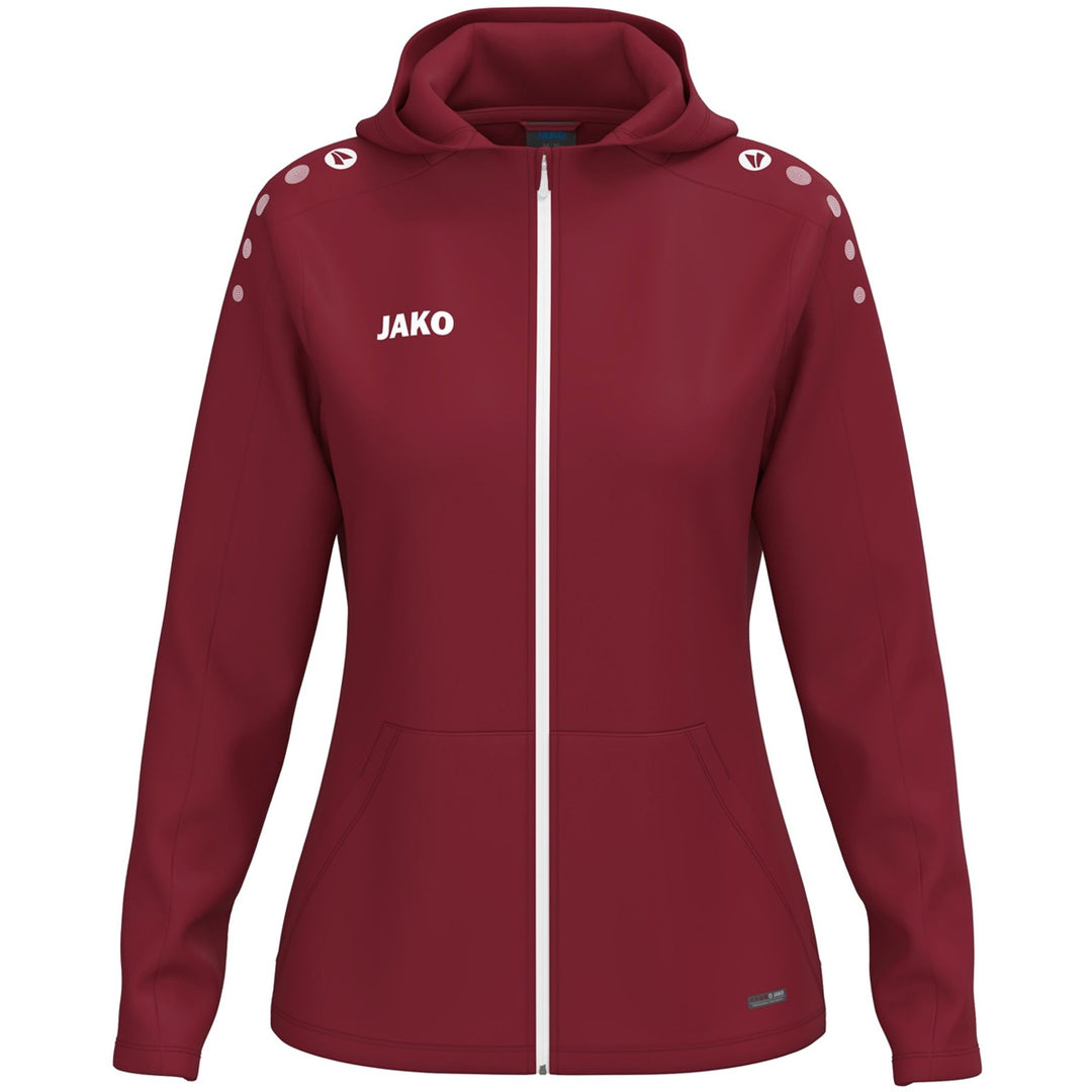 Jako Kapuzenjacke One Damen - bordeaux