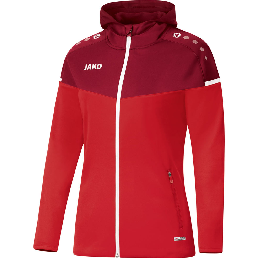 Jako Kapuzenjacke Champ 2.0 - rot/weinrot