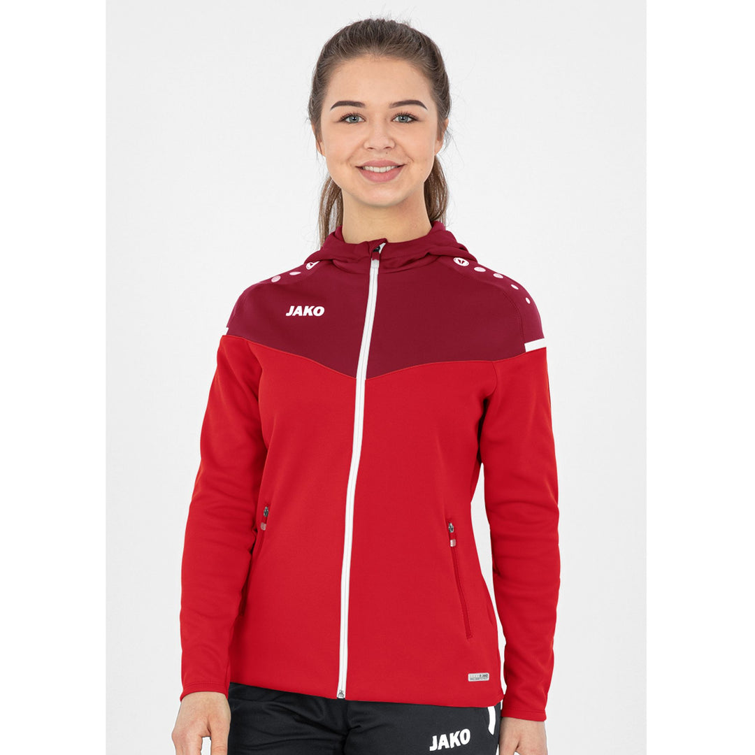 Jako Kapuzenjacke Champ 2.0 - rot/weinrot