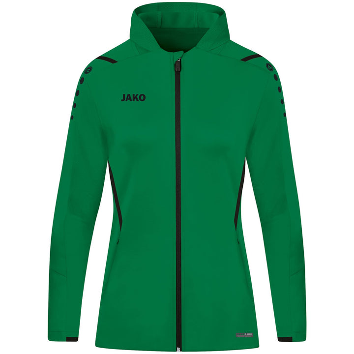 Jako Trainingsjacke Challenge Mit Kapuze - sportgrün/schwarz