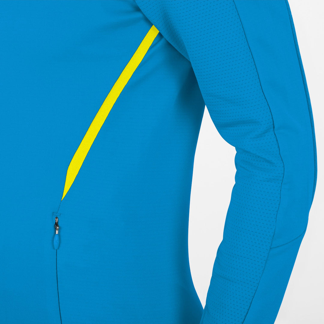 Jako Trainingsjacke Challenge Mit Kapuze - jako blau/neongelb