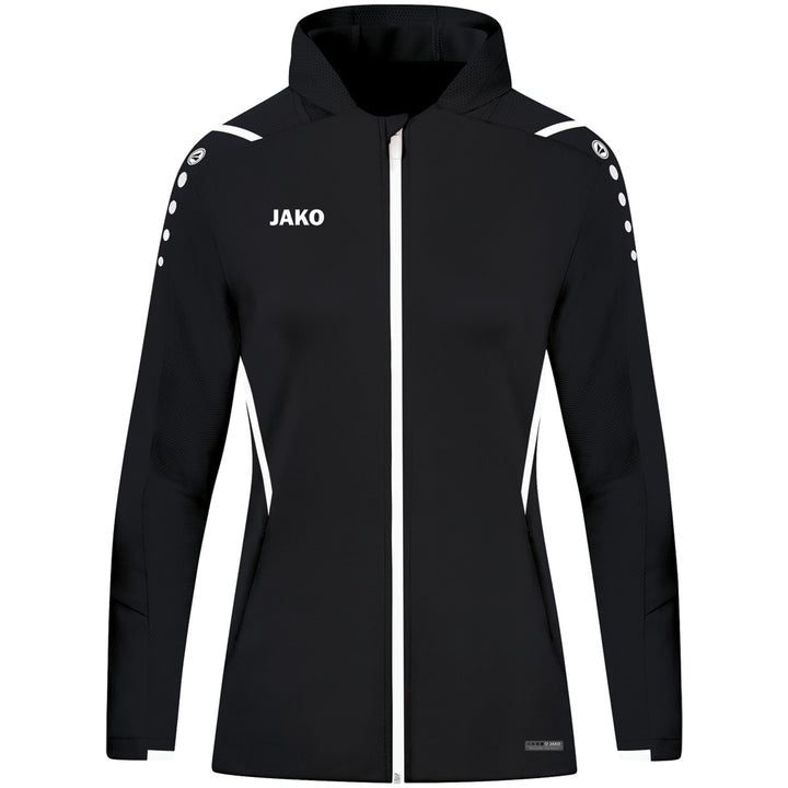 Jako Trainingsjacke Challenge Mit Kapuze - schwarz/weiß