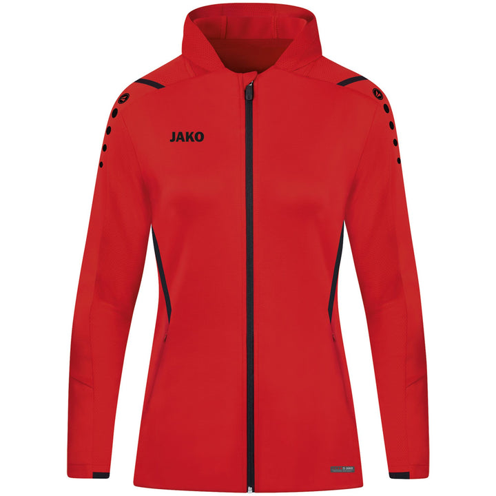 Jako Trainingsjacke Challenge Mit Kapuze - rot/schwarz
