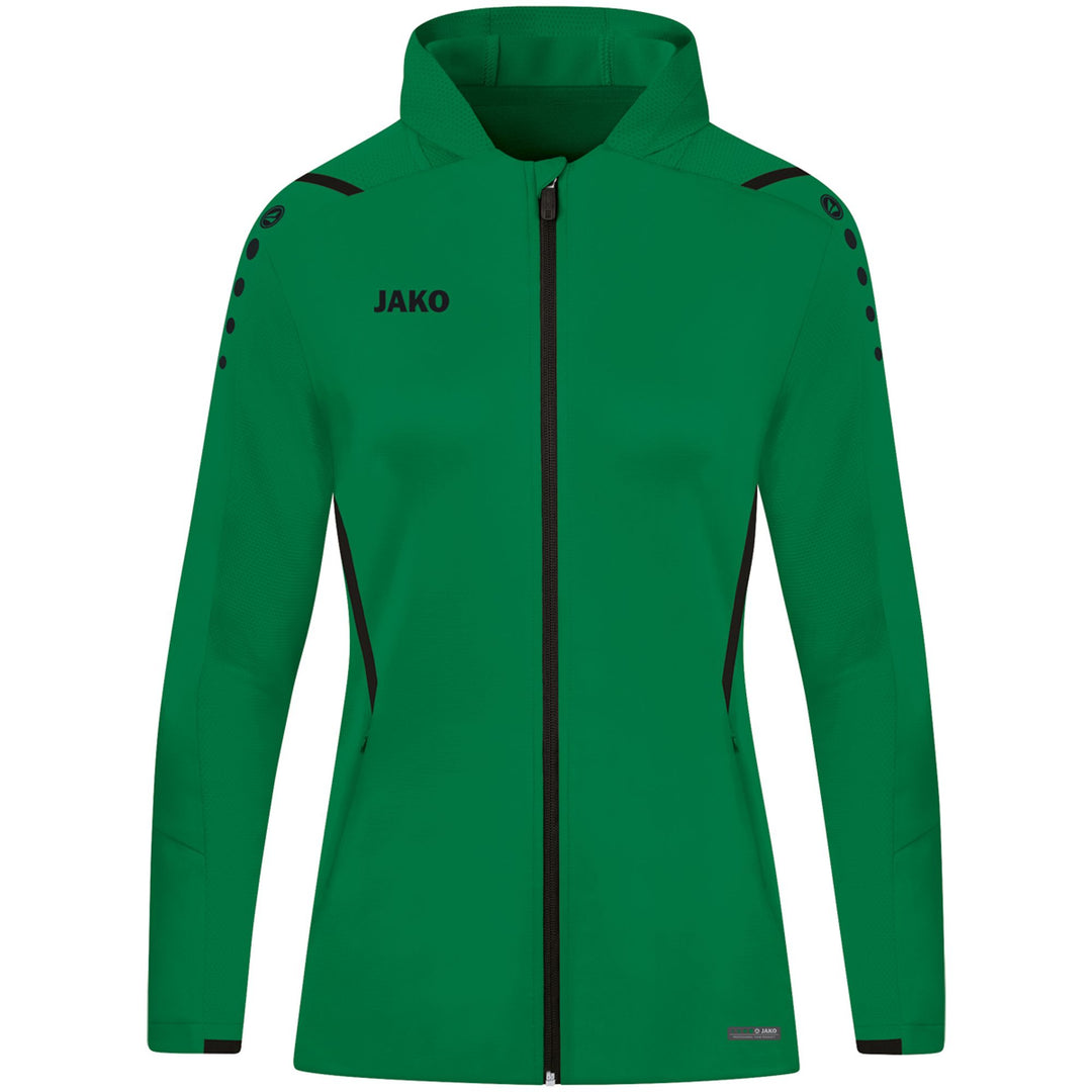 Jako Trainingsjacke Challenge Mit Kapuze - sportgrün/schwarz