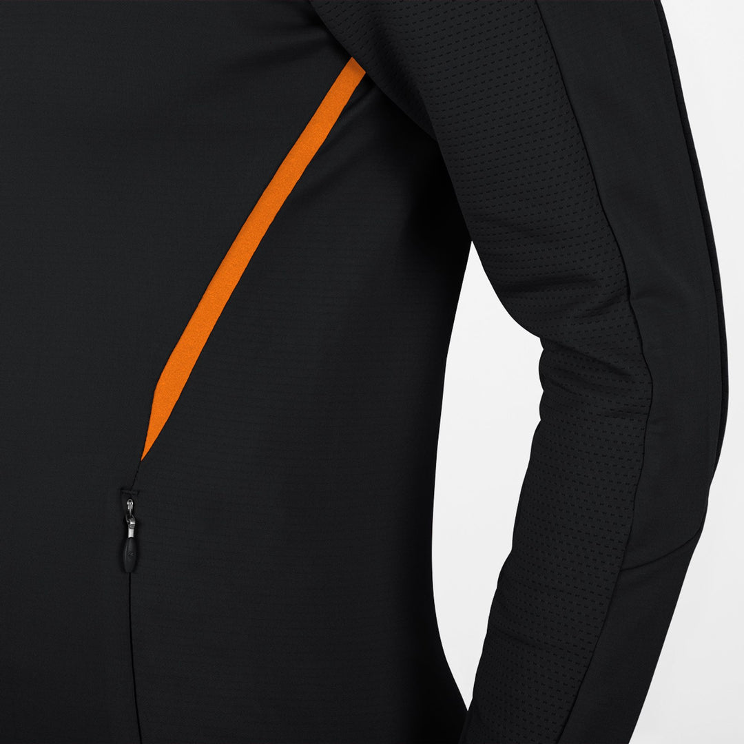 Jako Trainingsjacke Challenge Mit Kapuze - schwarz/neonorange
