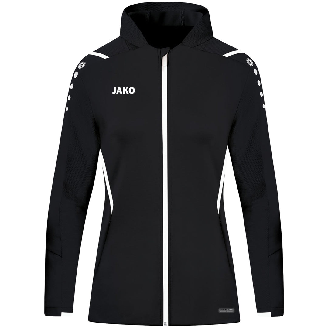 Jako Trainingsjacke Challenge Mit Kapuze - schwarz/weiß