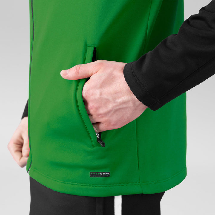 Jako Kapuzenjacke Performance - soft green/schwarz