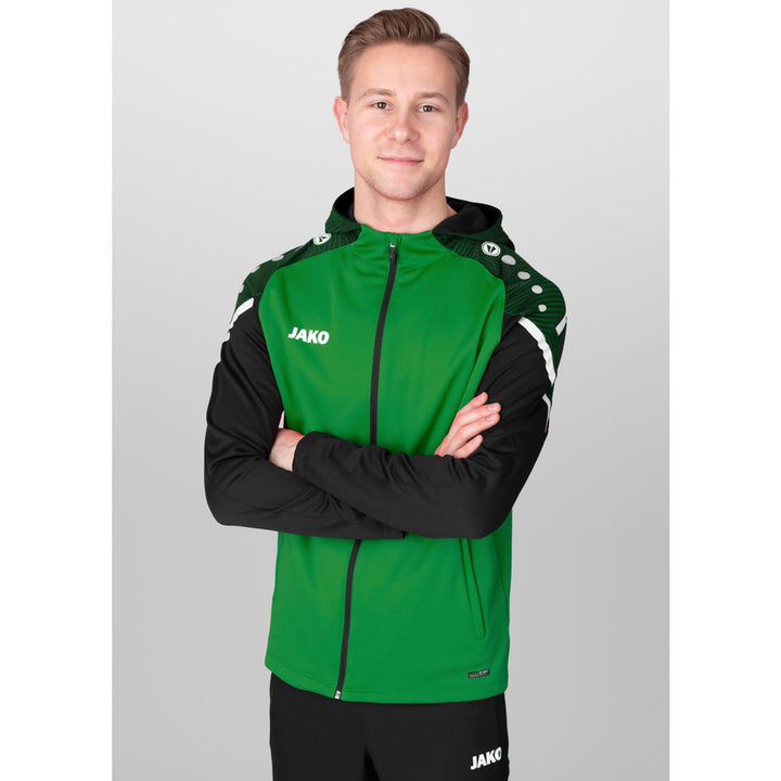 Jako Kapuzenjacke Performance - soft green/schwarz