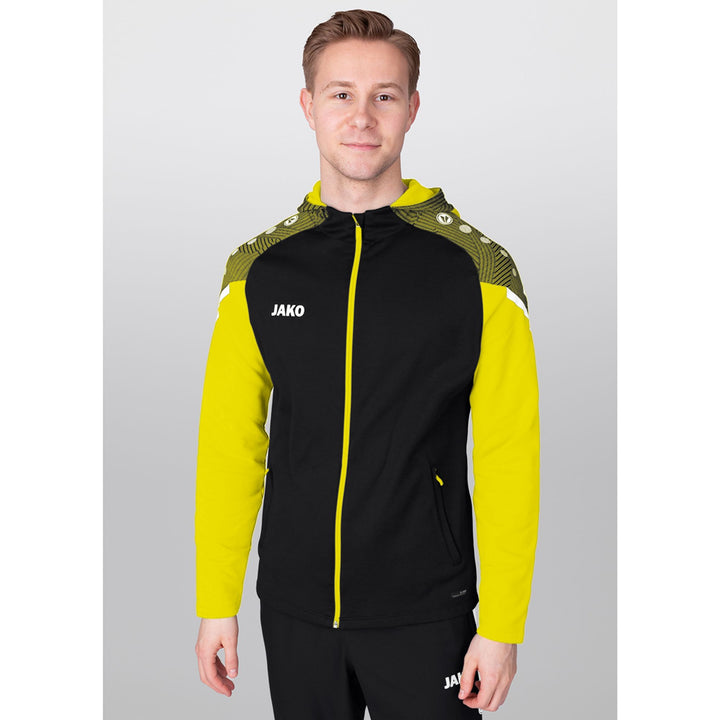 Jako Kapuzenjacke Performance - schwarz/soft yellow