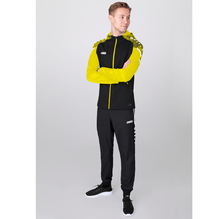 Jako Kapuzenjacke Performance - schwarz/soft yellow