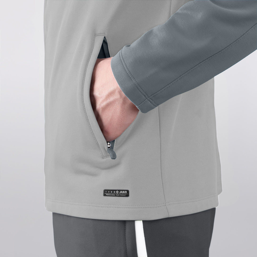 Jako Kapuzenjacke Performance - soft grey/steingrau