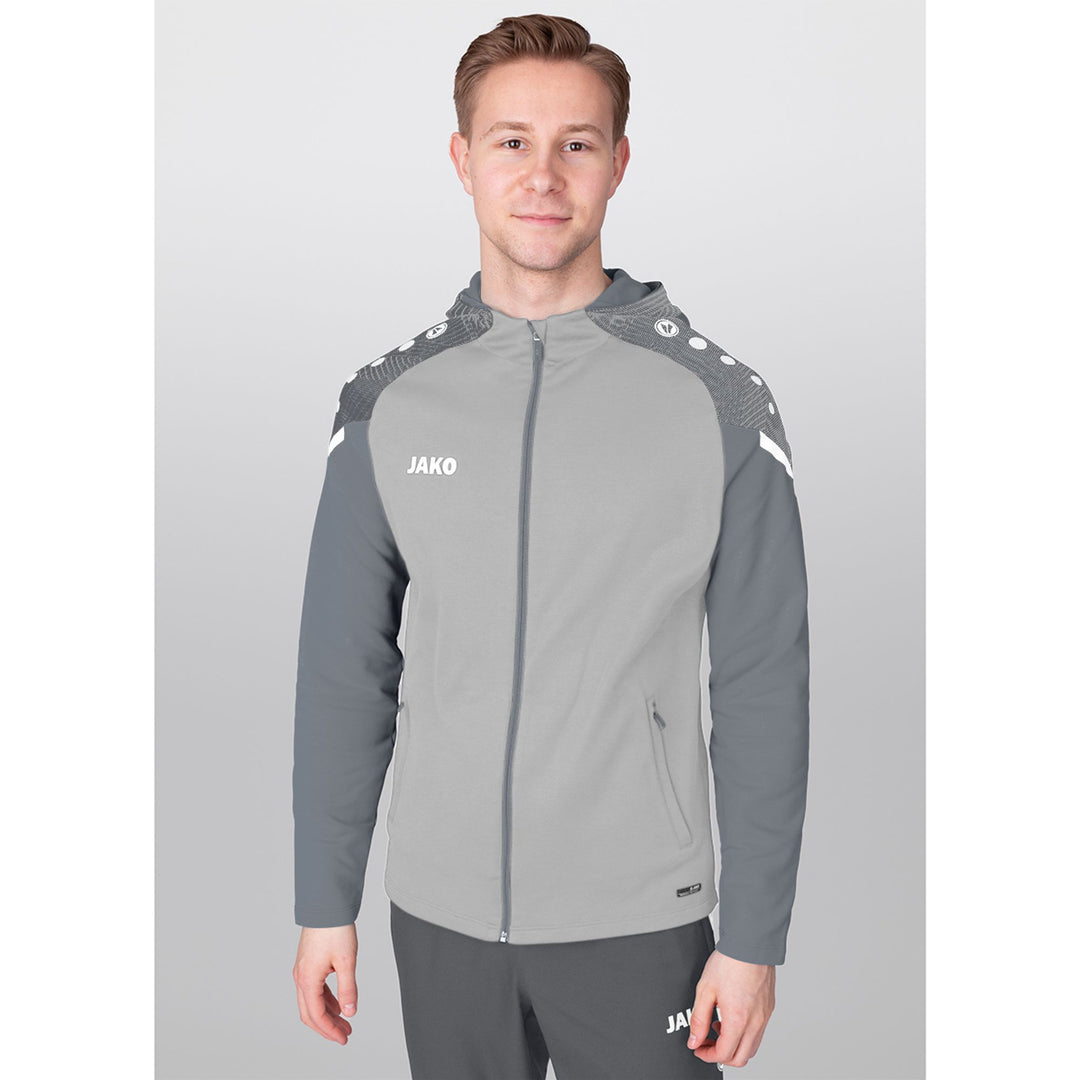 Jako Kapuzenjacke Performance - soft grey/steingrau