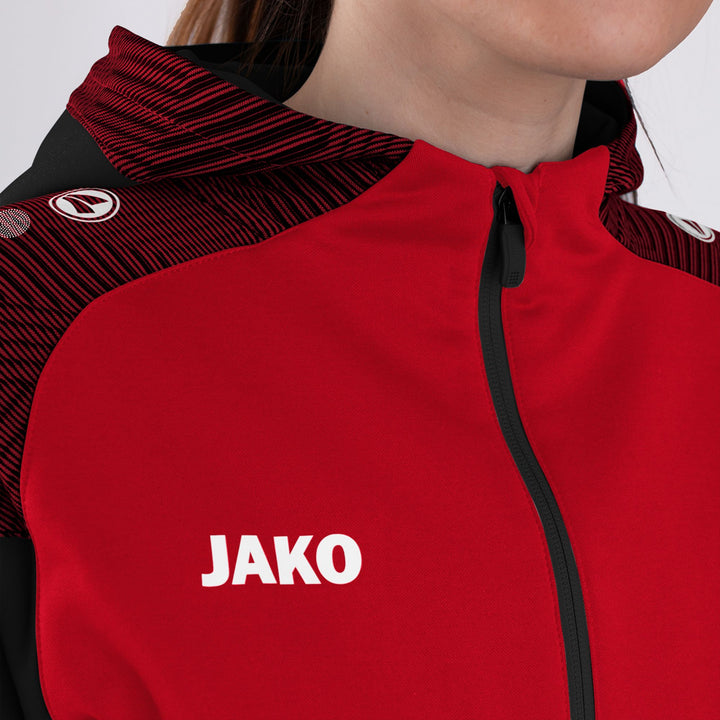 Jako Kapuzenjacke Performance - rot/schwarz