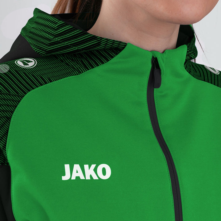 Jako Kapuzenjacke Performance - soft green/schwarz